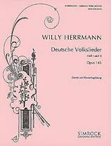 Hugo Herrmann Notenblätter Deutsche Volkslieder-Duette op.143 Band 2