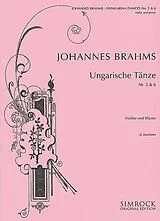Johannes Brahms Notenblätter Ungarische Tänze Nr.5 und Nr.6