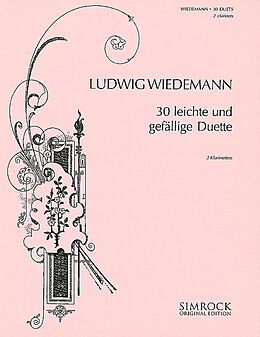 Ludwig Wiedemann Notenblätter 30 leichte gefällige Duette