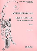 Johannes Brahms Notenblätter Deutsche Volkslieder Band 2