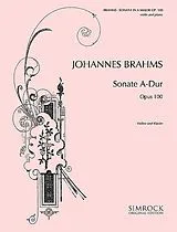 Johannes Brahms Notenblätter Sonata A major op 100