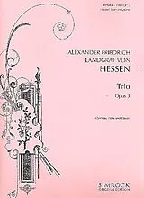 Alexander Friedrich Hessen Notenblätter Trio op.3