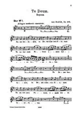 Antonin Leopold Dvorak Notenblätter Te Deum op.103
