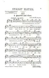 Antonin Leopold Dvorak Notenblätter Stabat mater op.58