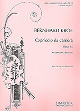 Bernhard Krol Notenblätter Capriccio da camera op.35