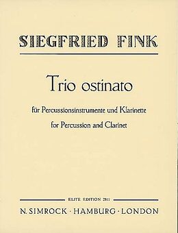 Siegfried Fink Notenblätter Trio Ostinato