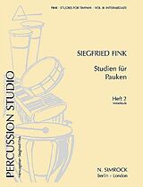 Siegfried Fink Notenblätter Studien für Pauken Band 2 - Progressivetüden