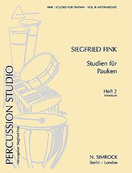Siegfried Fink Notenblätter Studien für Pauken Band 2 - Progressivetüden