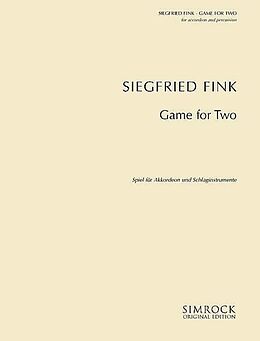 Siegfried Fink Notenblätter Game for two