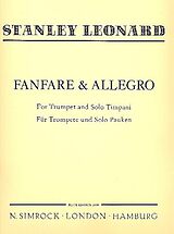 Hubert Léonard Notenblätter Fanfare and Allegro
