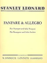 Hubert Léonard Notenblätter Fanfare and Allegro