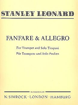 Hubert Léonard Notenblätter Fanfare and Allegro