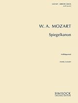Wolfgang Amadeus Mozart Notenblätter Mirror Canon