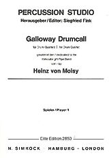 Heinz von Moisy Notenblätter Galloway Drumcall