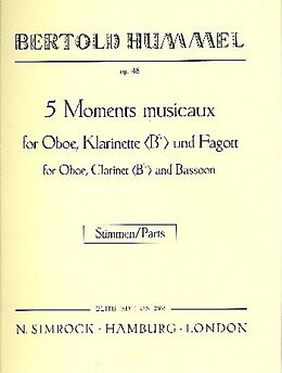 Bertold Hummel Notenblätter 5 moments musicaux op.48