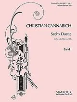 Christian Cannabich Notenblätter 6 Duette Band 1 (Nr.1-3)