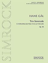 Hans Gál Notenblätter Trio-Serenade op.88