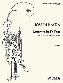 Franz Joseph Haydn Notenblätter Flötenkonzert D-Dur Hob. VII/D1