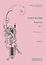 Gerd Boder Notenblätter Bläsertrio op.1