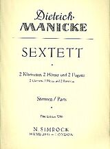 Dietrich Manicke Notenblätter Sextett