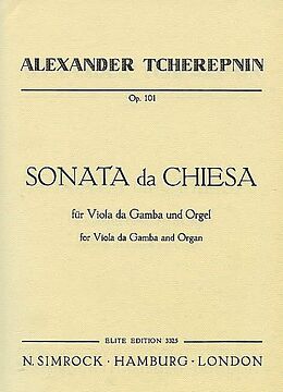 Alexander Tcherepnin Notenblätter Sonata da chiesa op.101