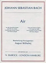 Johann Sebastian Bach Notenblätter Air aus der Suite D-Dur