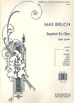 Max Bruch Notenblätter Septett Es-Dur op.posth