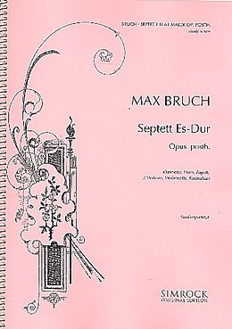 Max Bruch Notenblätter Septett Es-Dur op.posth