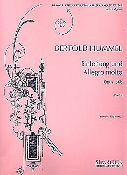 Bertold Hummel Notenblätter Einleitung und Allegro molto op.36b