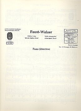 Charles Francois Gounod Notenblätter Faust-Walzer