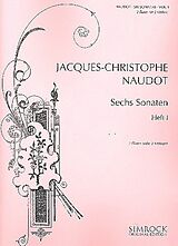 Jacques Christophe Naudot Notenblätter 6 Sonaten Band 1 (Nr.1-3)
