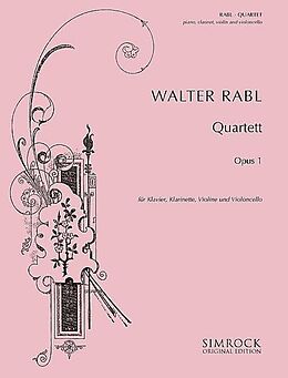 Walter Rabl Notenblätter Quartett op.1
