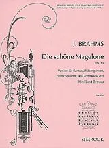 Johannes Brahms Notenblätter Die schöne Magelone
