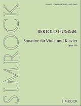 Bertold Hummel Notenblätter Sonatine op.35b