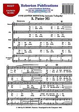 Antonin Tucapsky Notenblätter Pater mi for mixed chorus