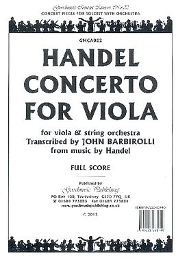 Georg Friedrich Händel Notenblätter Concerto