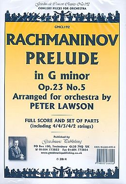 Sergei Rachmaninoff Notenblätter Prelude in g Minor op.23,5 for orchestra
