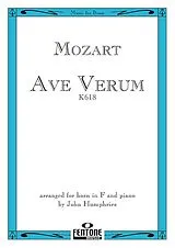 Wolfgang Amadeus Mozart Notenblätter Ave verum KV618