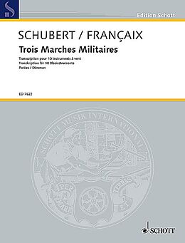 Franz Schubert Notenblätter 3 Militärmärsche