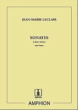 Jean Marie l'Ainé Leclair Notenblätter Sonates op.12 pour 2 violons