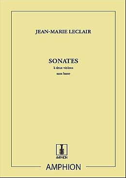 Jean Marie l'Ainé Leclair Notenblätter Sonates op.12 pour 2 violons