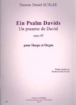 Thomas Daniel Schlee Notenblätter Ein Psalm Davids op.49 pour