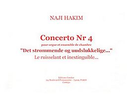 Naji Hakim Notenblätter Concerto n°4 - Le ruisselant et inextinguible
