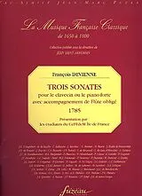 Francois Devienne Notenblätter 3 sonates pour le clavecin