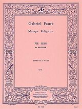 Gabriel Urbain Fauré Notenblätter Pie Jesu du Requiem op.48