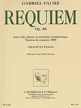 Gabriel Urbain Fauré Notenblätter Requiem op.48 version de 1900