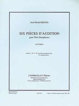 Jean-Michel Defaye Notenblätter 6 Pièces daudition vol.2