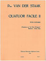 Pieter van der Staak Notenblätter Quatuor facile no.2