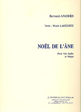 Bernard Andrès Notenblätter Noel de lane