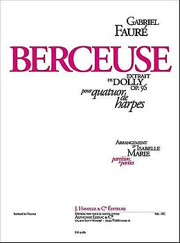 Gabriel Urbain Fauré Notenblätter Berceuse op.56 pour quatuor de
